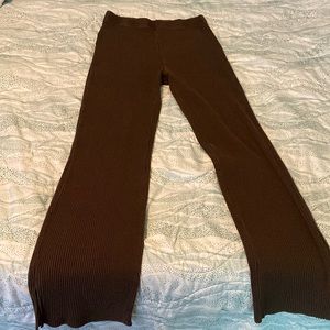 H&M ribbed straight leg pant